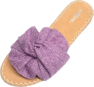 Roxoni Women Open Toe Sandal Indoor Outdoor Slides Shoes Spring Summer Slippers