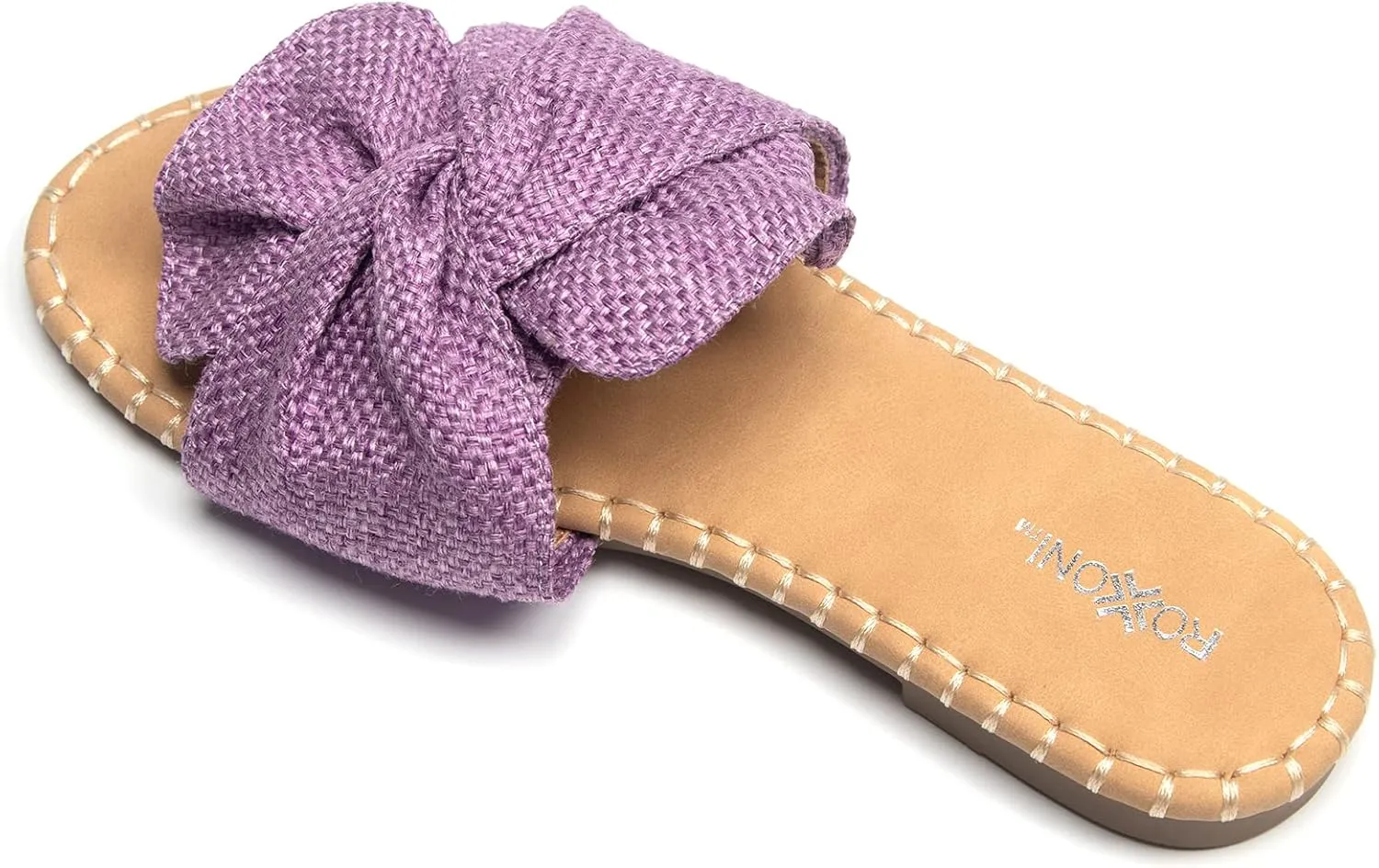 Roxoni Women Open Toe Sandal Indoor Outdoor Slides Shoes Spring Summer Slippers