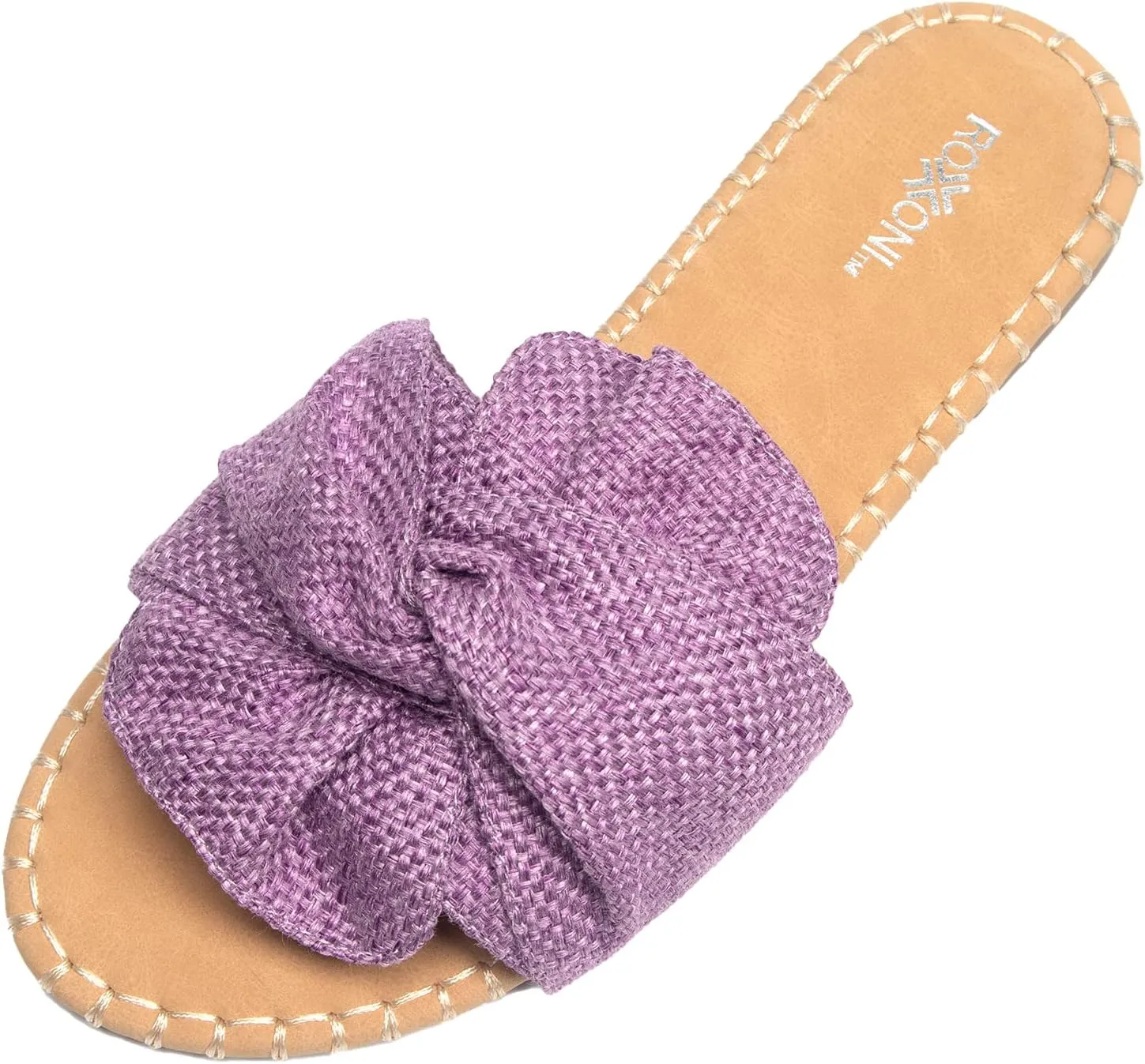 Roxoni Women Open Toe Sandal Indoor Outdoor Slides Shoes Spring Summer Slippers