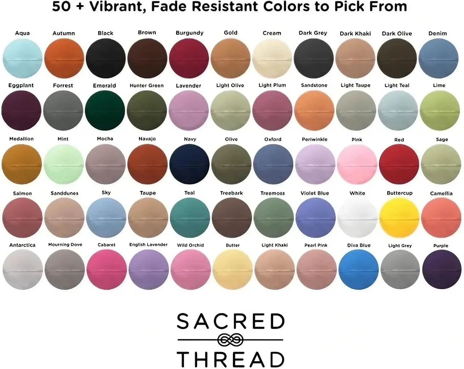 Sacred Thread 6 PC Rayon Derived from Bamboo Bed Sheets Set, Vegan, Cooling, and Organic Bedding for Home and Hotels,  50 Vibrant Colors for Cooling Bed Sheets
