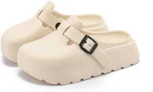 SALIGNA Women's Platform Clogs Adjustable Buckle Non Slip Sandals Slip On Clog Slippers Garden Shoes Outdoor Beach Shoes