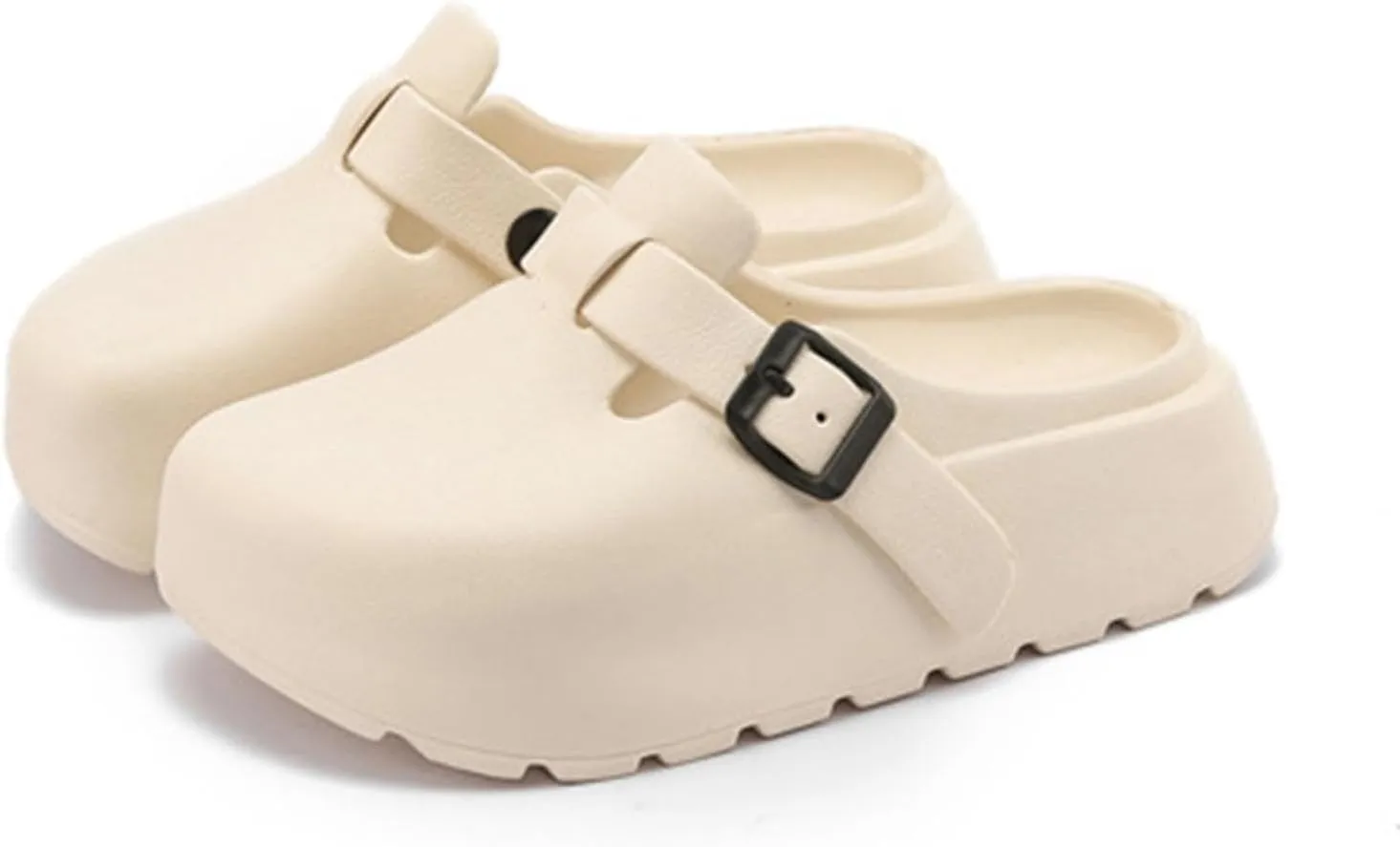 SALIGNA Women's Platform Clogs Adjustable Buckle Non Slip Sandals Slip On Clog Slippers Garden Shoes Outdoor Beach Shoes