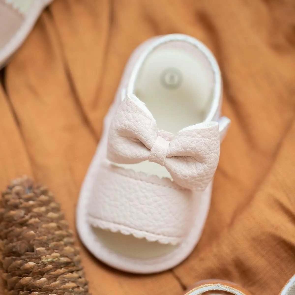 Sawimlgy Baby Girls Boys Sandals Summer Flowers Shoe Rubber Sole PU Leather Mesh Infant Toddler First Walkers Princess Dress Outdoor Shoes