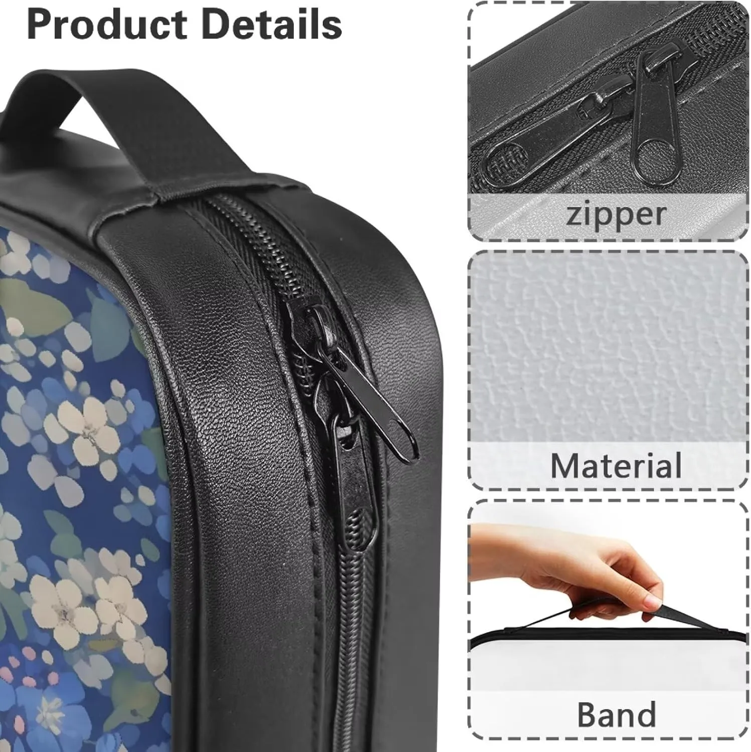 Simple Bible Bag for Women and Men Stylish Pattern Bible Cover with Zipper Pocket Bible Protective Case Church Bag