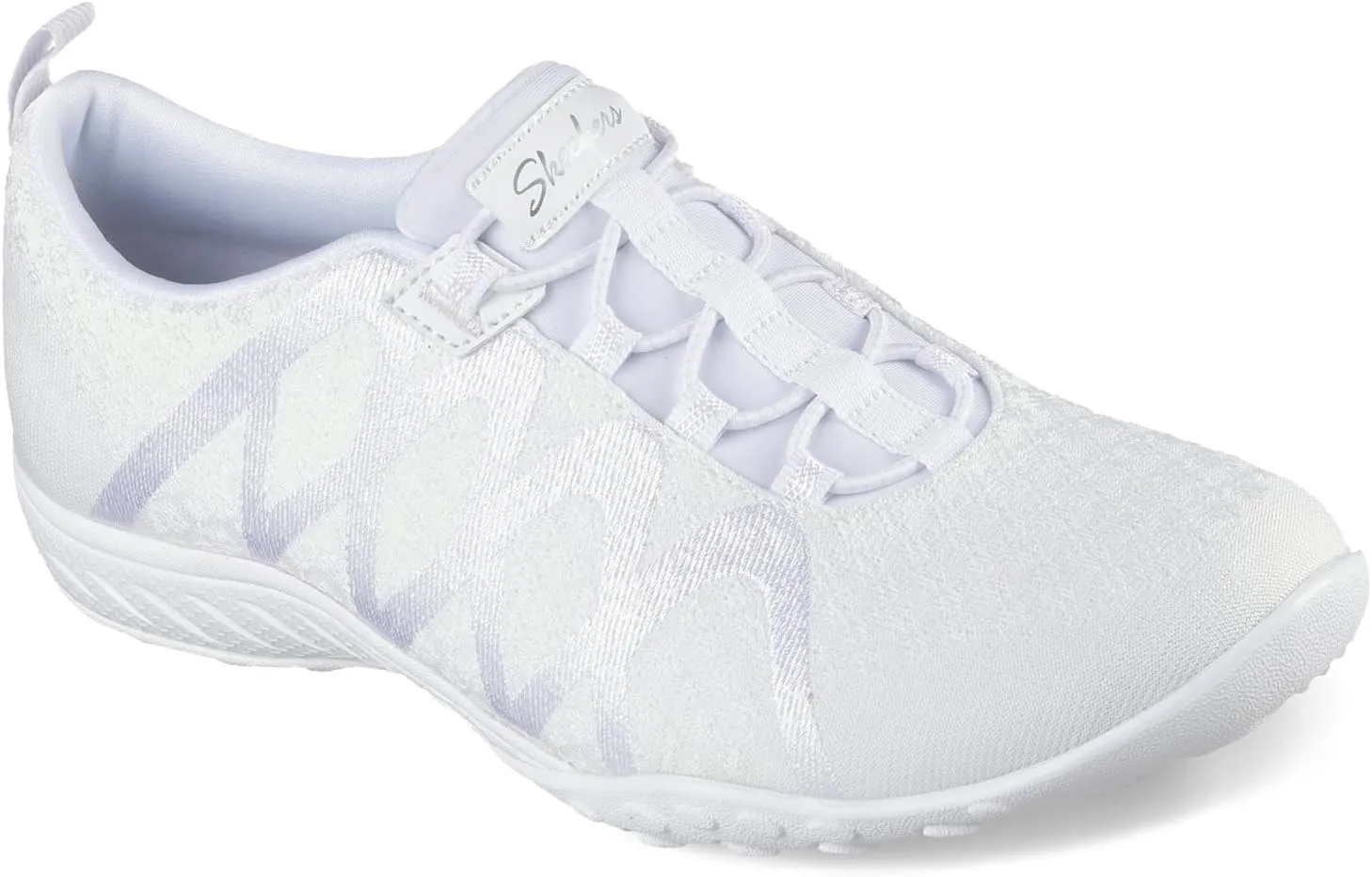Skechers Modern Comfort Women's Women's Breathe Easy-Infi Knity Sneaker, White, 7