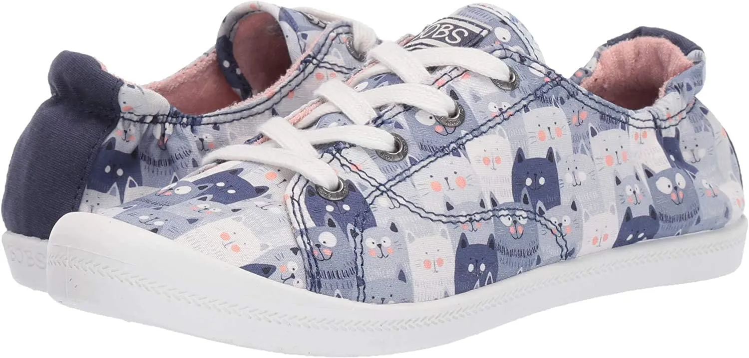 Skechers Women's Beach Bingo-Kitty Concert Sneaker