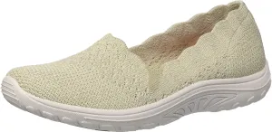 Skechers Women's Reggae Fest-Trail Dame-Scalloped Collar, Engineered Skech-Knit Slip-on Loafer
