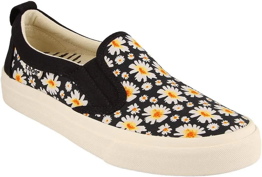 Taos Rubber Soul Slip-On Women's Sneaker - Fresh and Clean Canvas Design with Effortless Style, Removable Footbed and Arch Support - Elevated Comfort for All-Day Fashion