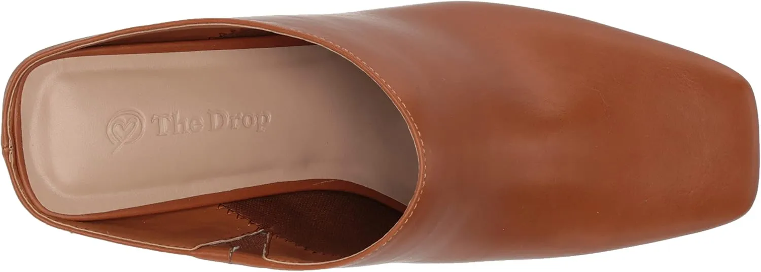 The Drop Women's Avena Square-Toe Block-Heel Mule
