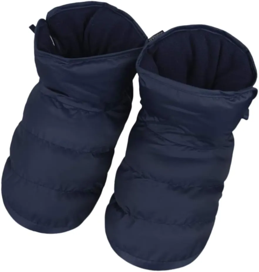 TINAYAUE Men Women Waterproof Indoor Slippers Thermal Down Full Mule Slippers Ankle Boots Bootie Slip-on Warm Clog Shoes Footwear