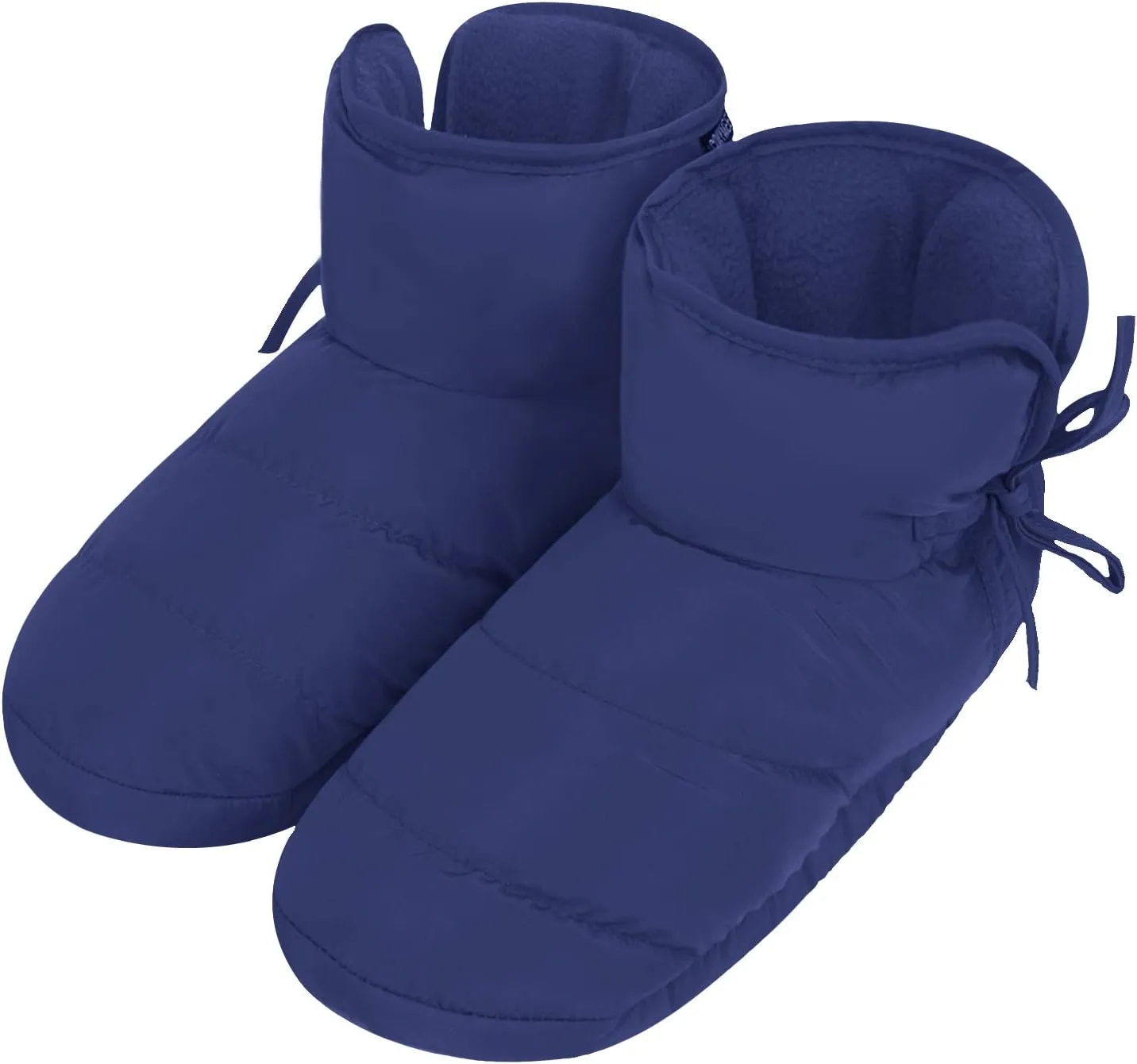 TINAYAUE Men Women Waterproof Indoor Slippers Thermal Down Full Mule Slippers Ankle Boots Bootie Slip-on Warm Clog Shoes Footwear