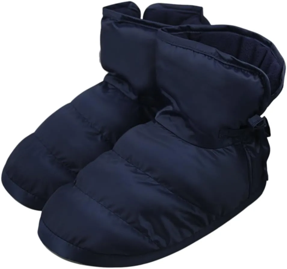 TINAYAUE Men Women Waterproof Indoor Slippers Thermal Down Full Mule Slippers Ankle Boots Bootie Slip-on Warm Clog Shoes Footwear