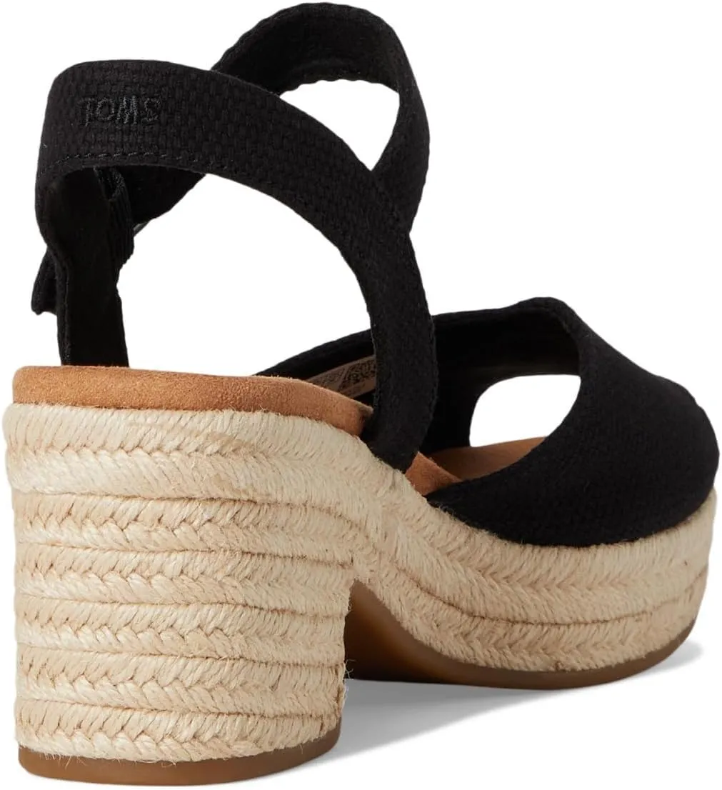 TOMS Women's Isla Peep Toe Heeled Sandal
