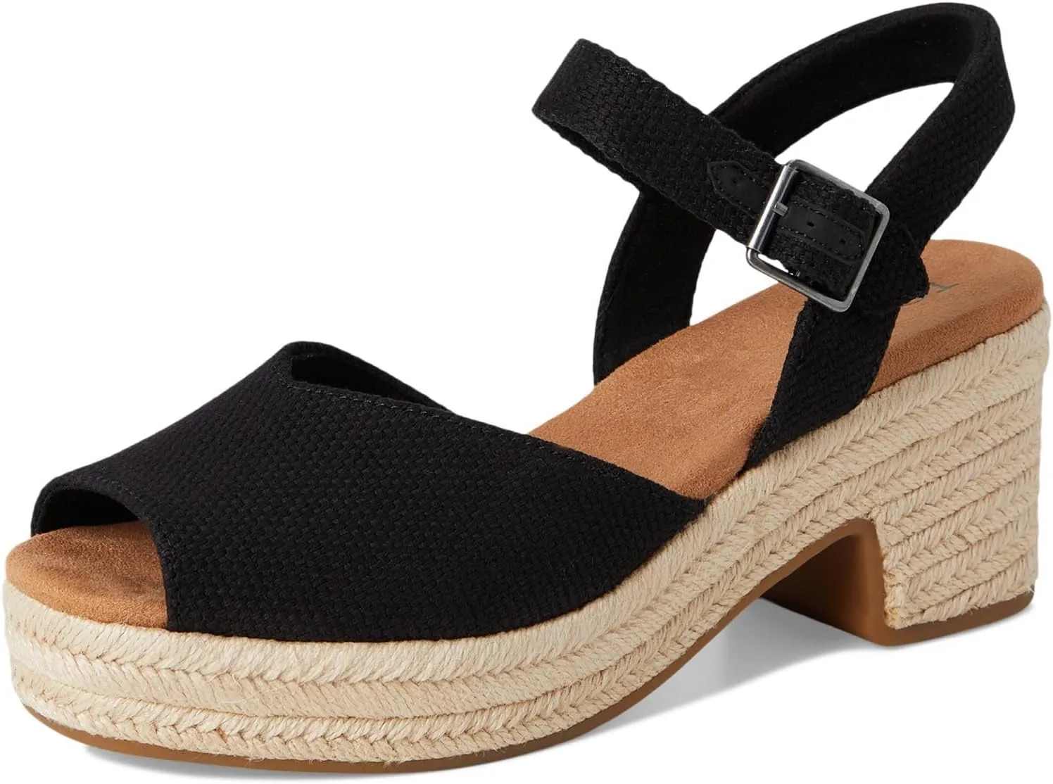 TOMS Women's Isla Peep Toe Heeled Sandal