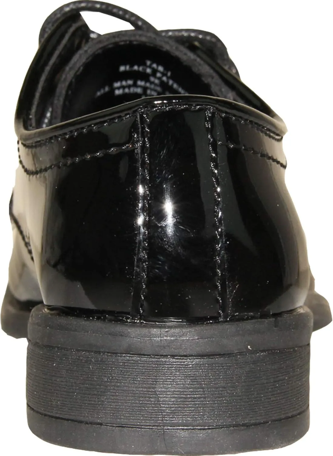 VANGELO Boy Kid Dress Shoe Oxford Lace Up Loafer Slip On Tuxedo Shoes for Prom, Uniform, Wedding Formal Events Size from Toddler to Big Kid