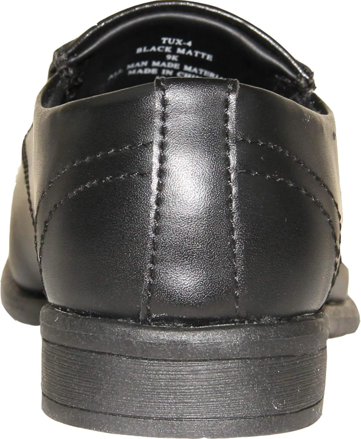VANGELO Boy Kid Dress Shoe Oxford Lace Up Loafer Slip On Tuxedo Shoes for Prom, Uniform, Wedding Formal Events Size from Toddler to Big Kid