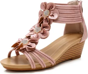 Wedge Sandals for Women Dressy Casual Summer Cute Comfy Wedges Heels Beach Sandal