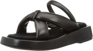 Women T-Bar Sandal, Black