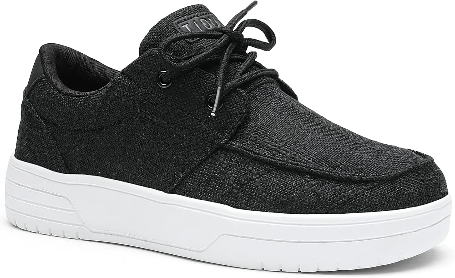 Women's Arch Support Shoes Lace Up Orthopedic Sneakers Comfortable Canvas Loafers Casual Walking Shoes for Plantar Fasciitis Foot Pain Relief