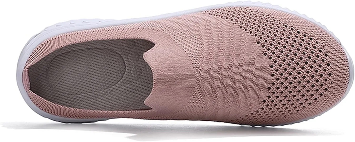 Women's Backless Slip on Mesh Sneakers Shoes Mens Running Shoes Walking Women's Casual Shoes Black Platform Sneaker Tennis Shoe Loafers Casual Slip On