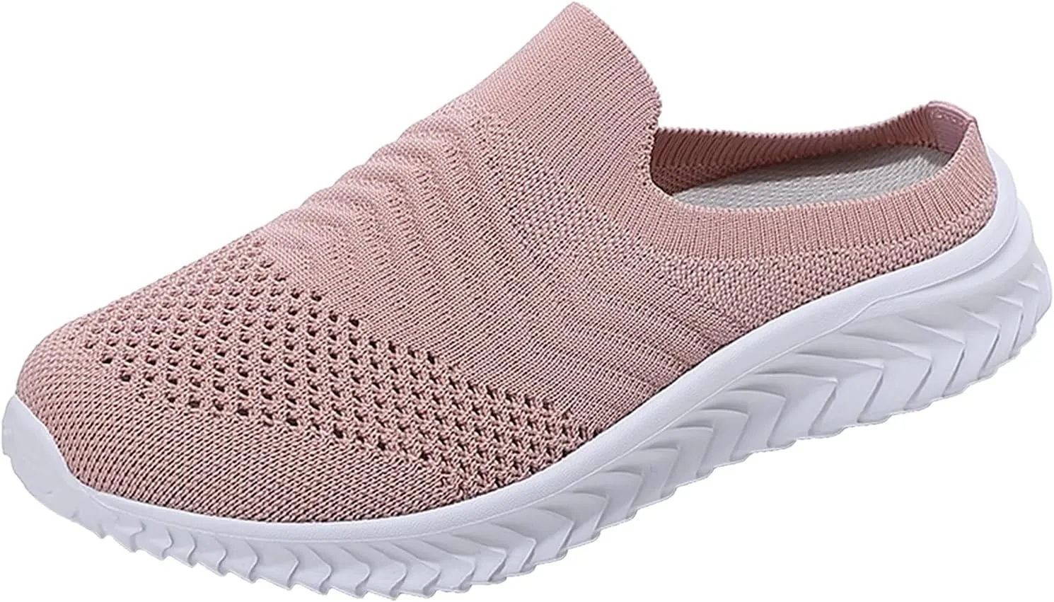 Women's Backless Slip on Mesh Sneakers Shoes Mens Running Shoes Walking Women's Casual Shoes Black Platform Sneaker Tennis Shoe Loafers Casual Slip On