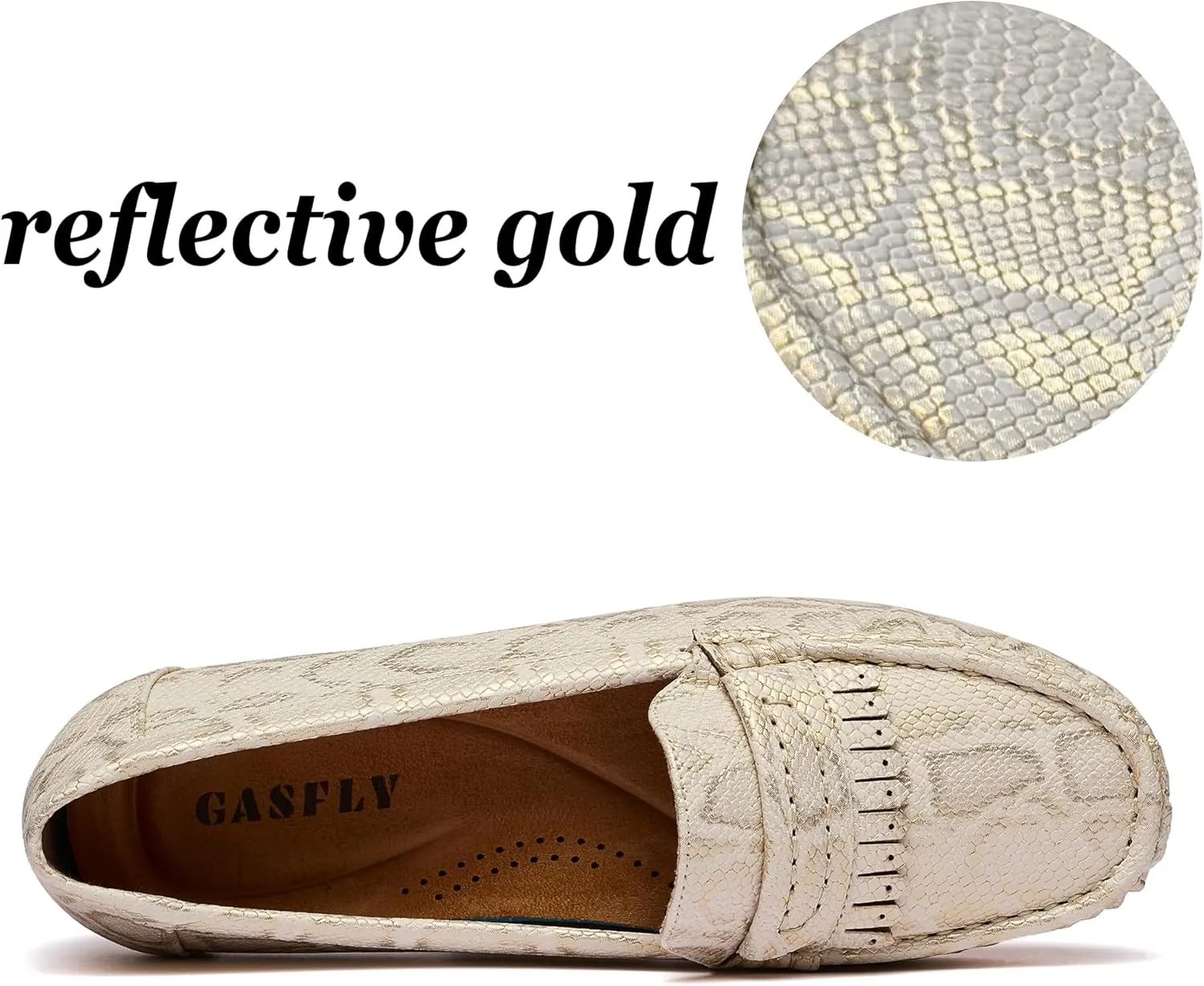 Women's Business Loafers Work Casual Flats Shoes Lightweight Penny PU Leather Slip On Walking Shoes